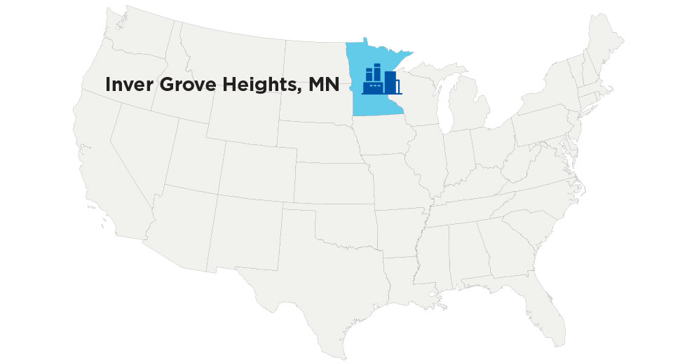 map displaying manufacturing location of private label lubricants