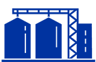 Grain bins icon