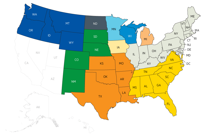 US map